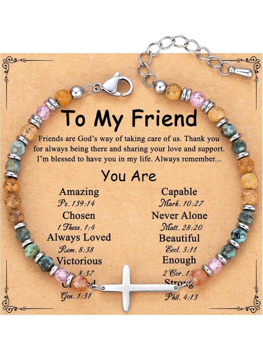 Stylish Christian Cross Bracelet for Women - Perfect Gift for Teens & Girls